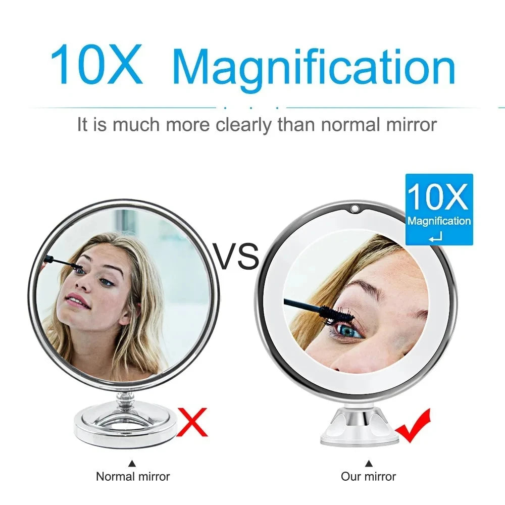 10x Magnifying Vanity Mirror