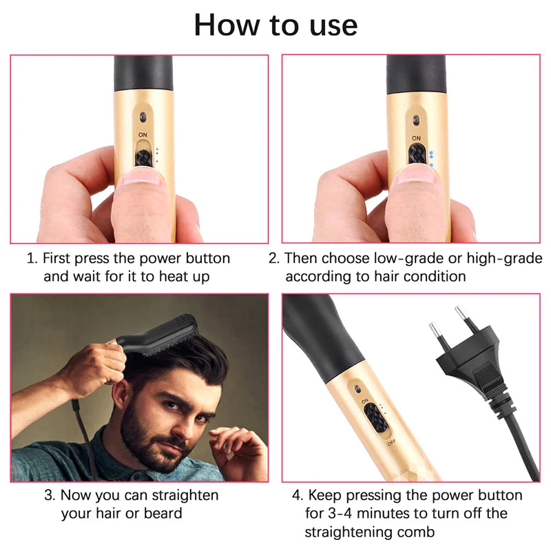 Electric Hot Comb Straightener