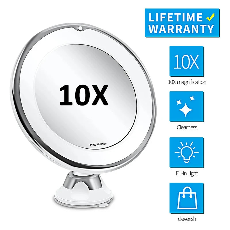 10x Magnifying Vanity Mirror