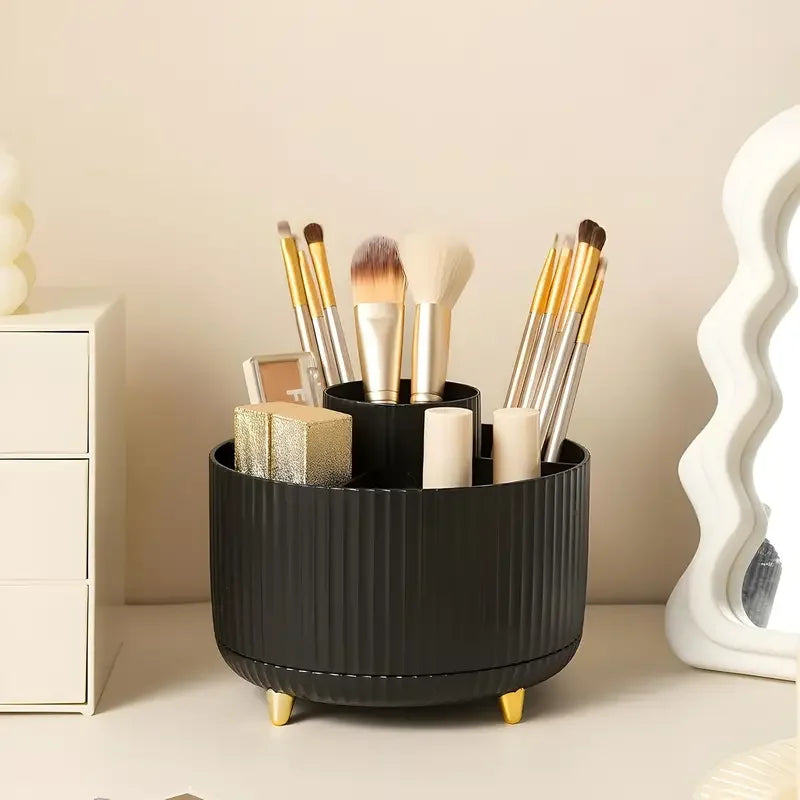360° Rotating Makeup Brush Holder Organizer