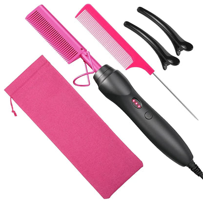 Portable Hot Comb Hair Straightener