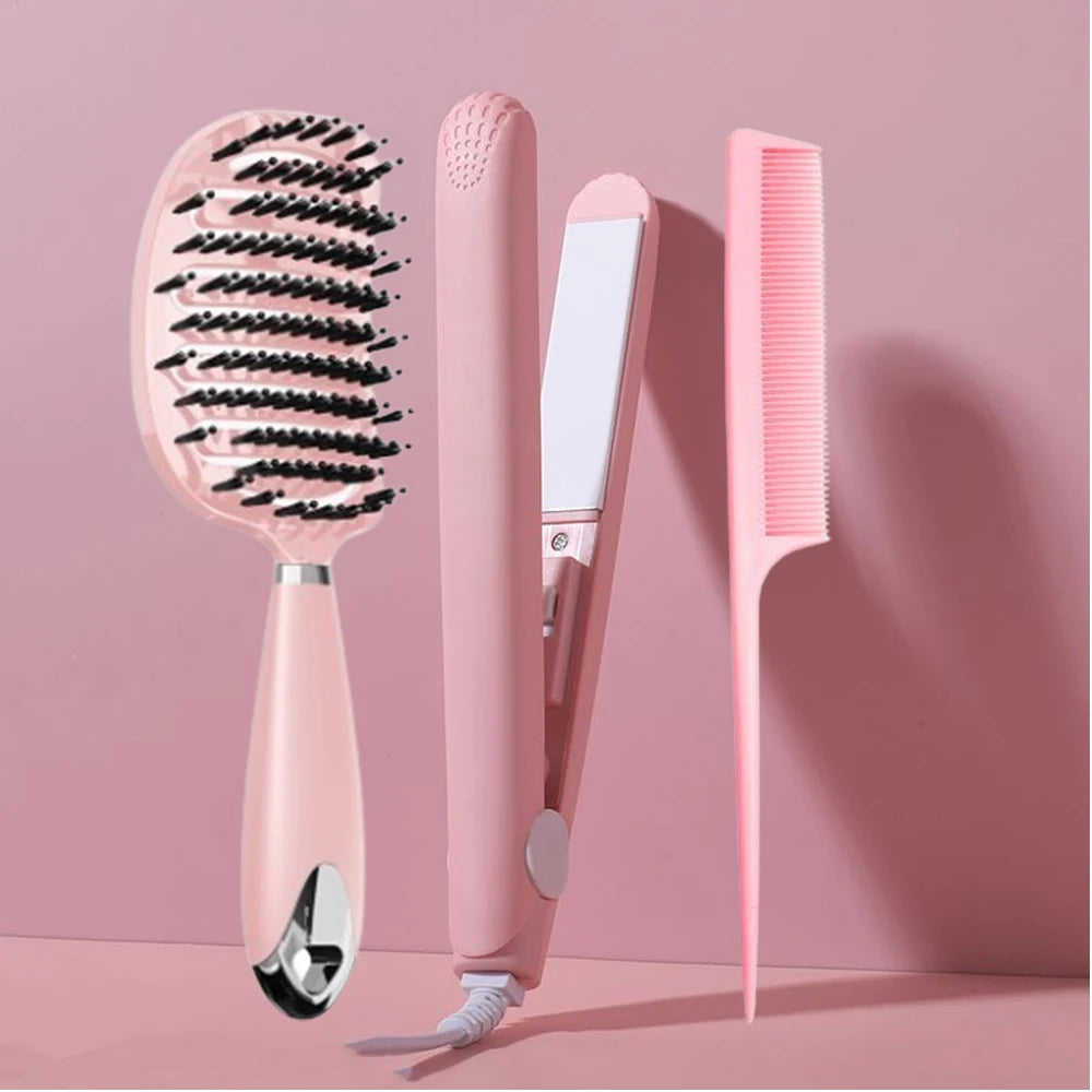 Pink Ceramic Flat Iron Hair Straightener