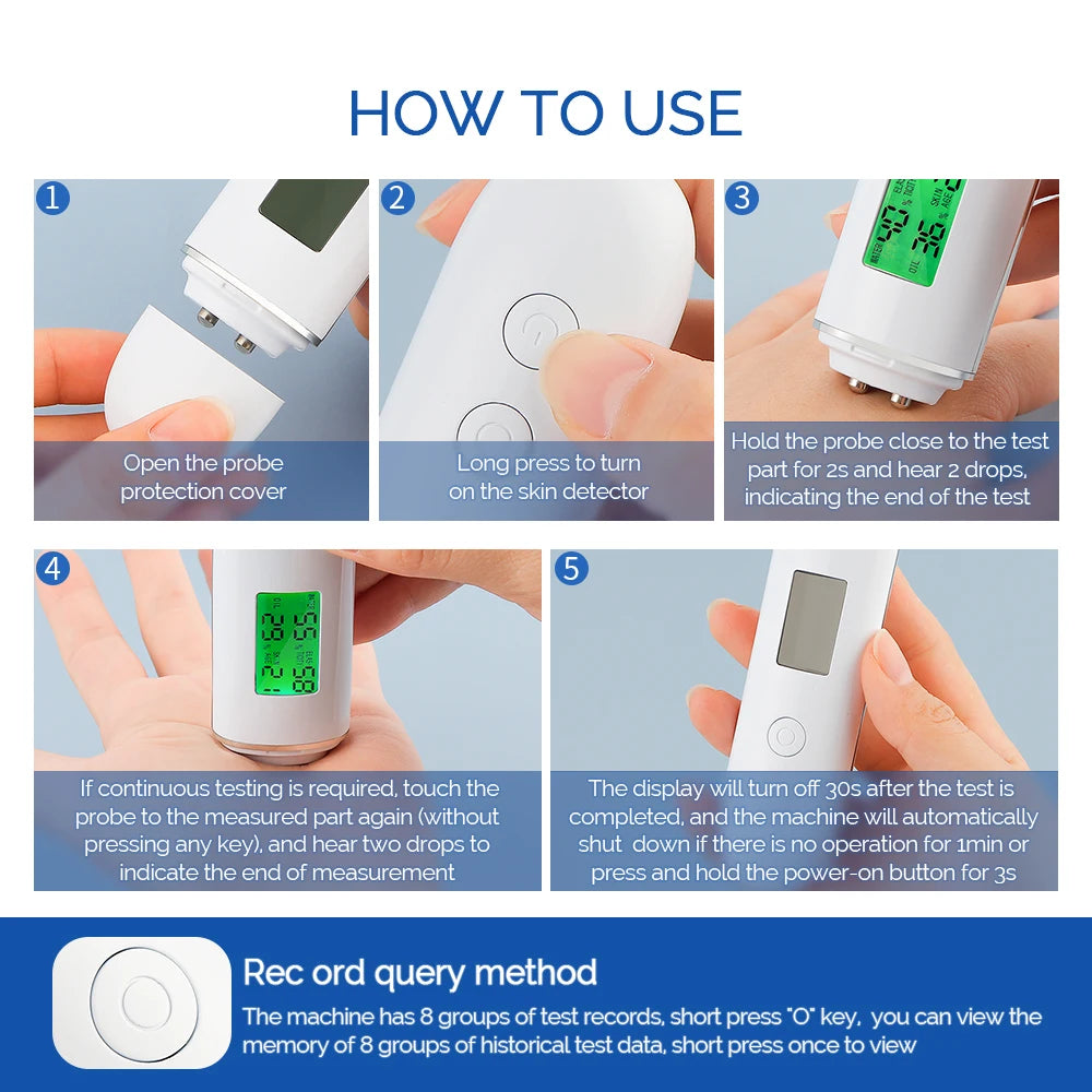 Skin Analyzer Moisture Oil Content Tester